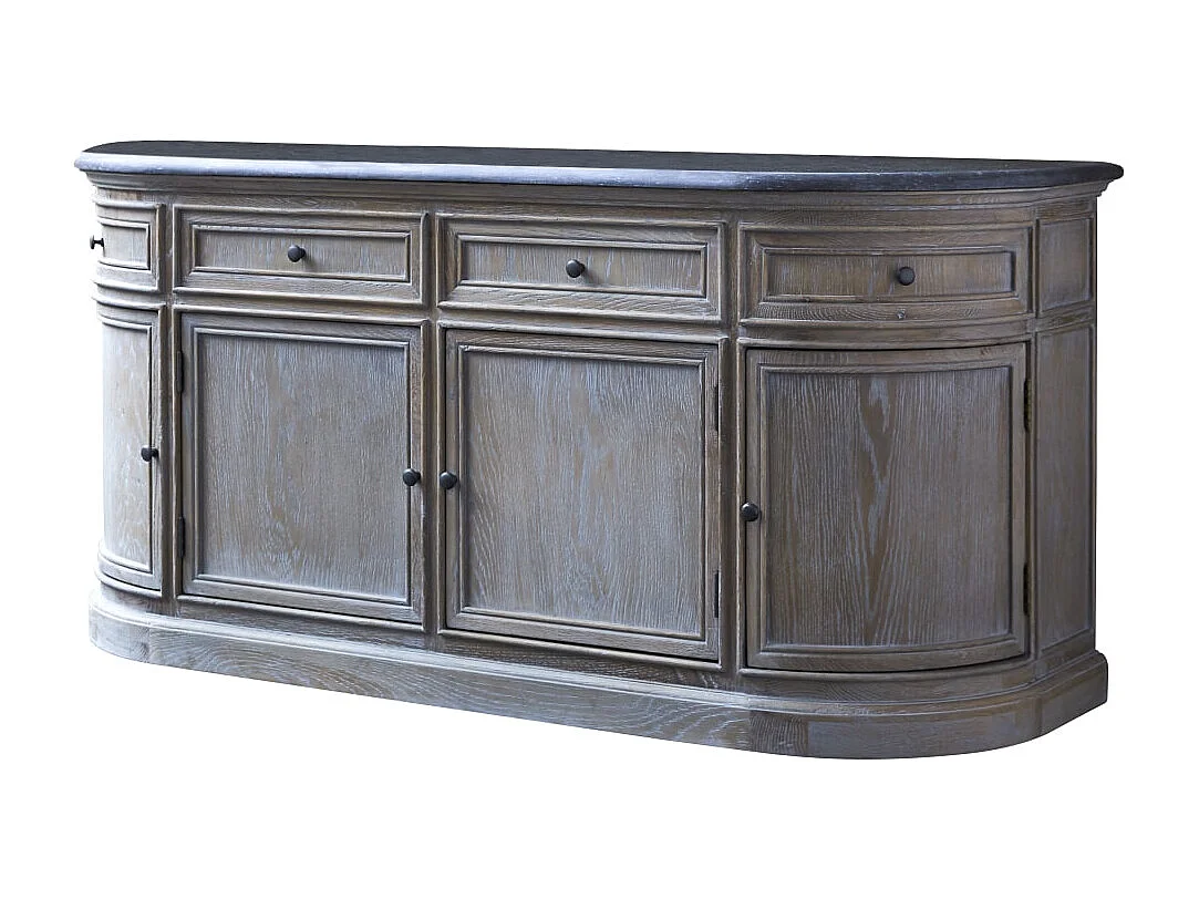 Mobile in legno di rovere con doppio lavabo 180 Louise