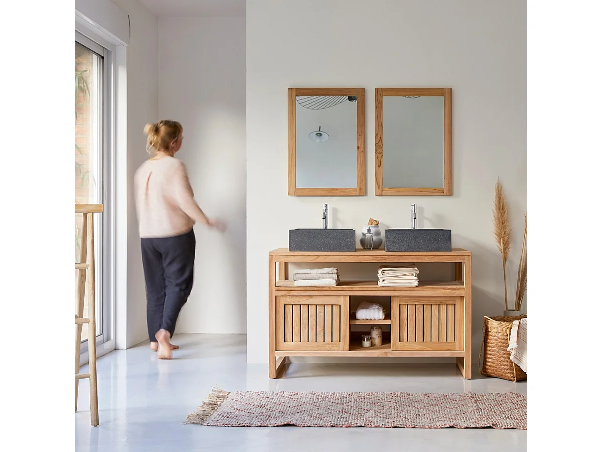 Mobili da bagno lavandino legno teak teck tek naturale design