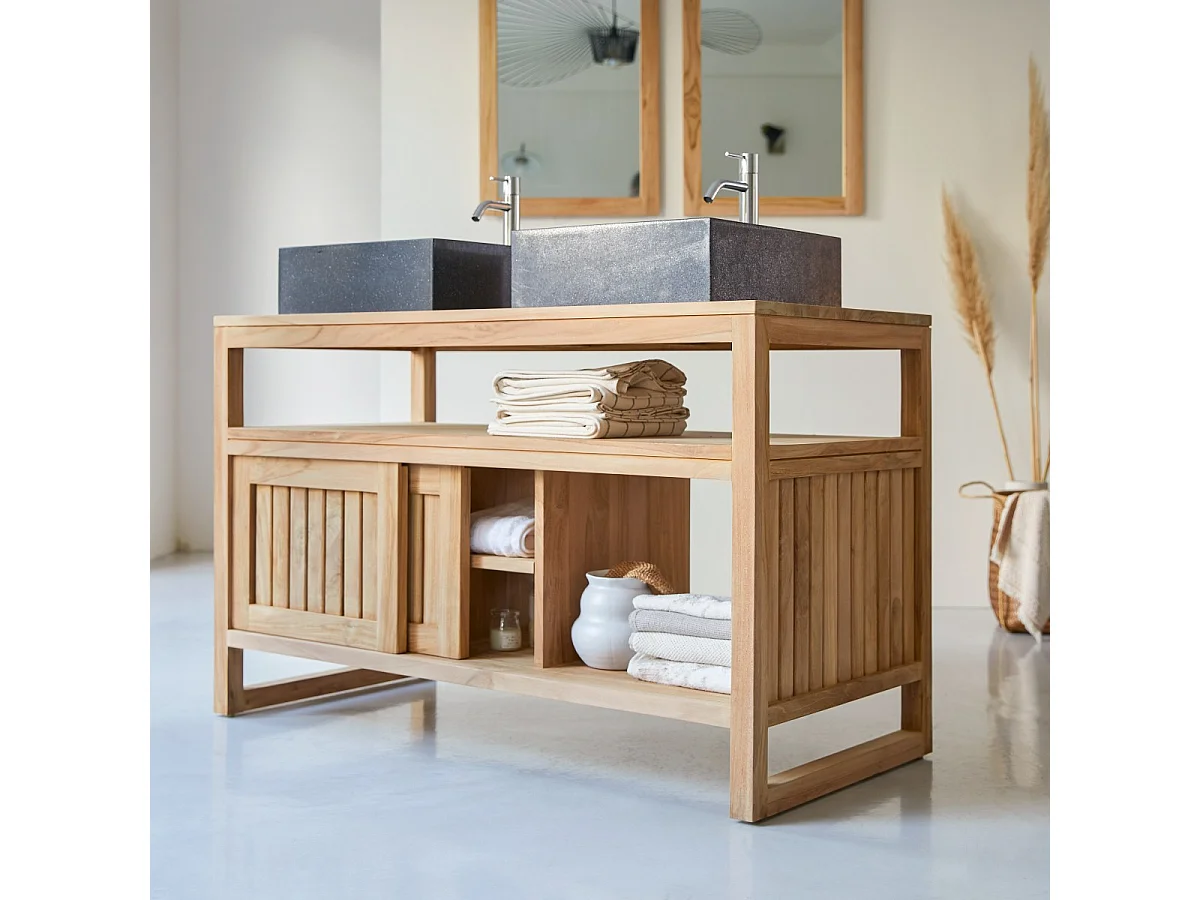 Mobili da bagno lavandino legno teak teck tek naturale design