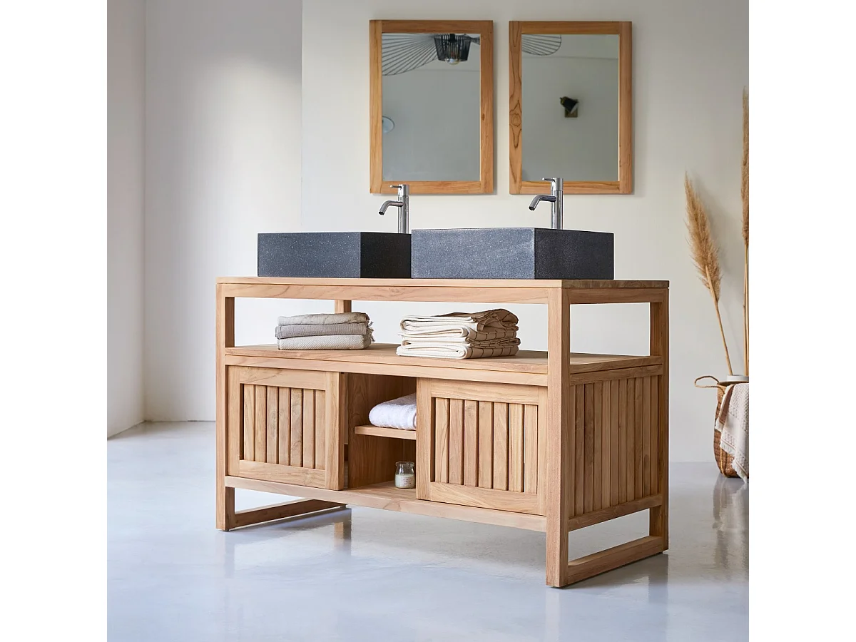 Mobili da bagno lavandino legno teak teck tek naturale design