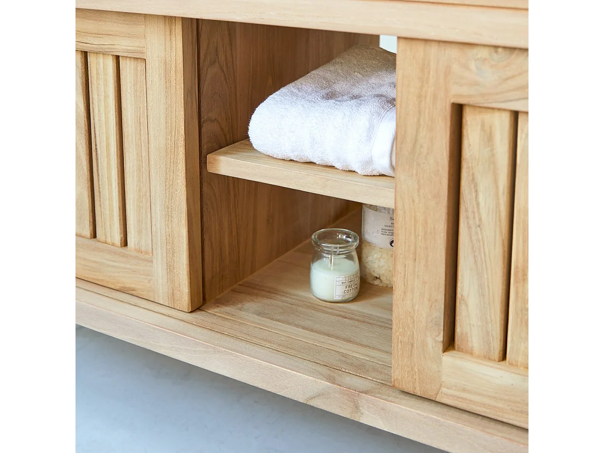 Mobili da bagno lavandino legno teak teck tek naturale design