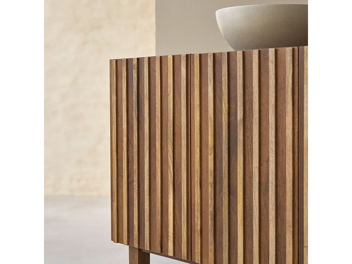 Mobile per il bagno in legno di mango Milo 164 cm