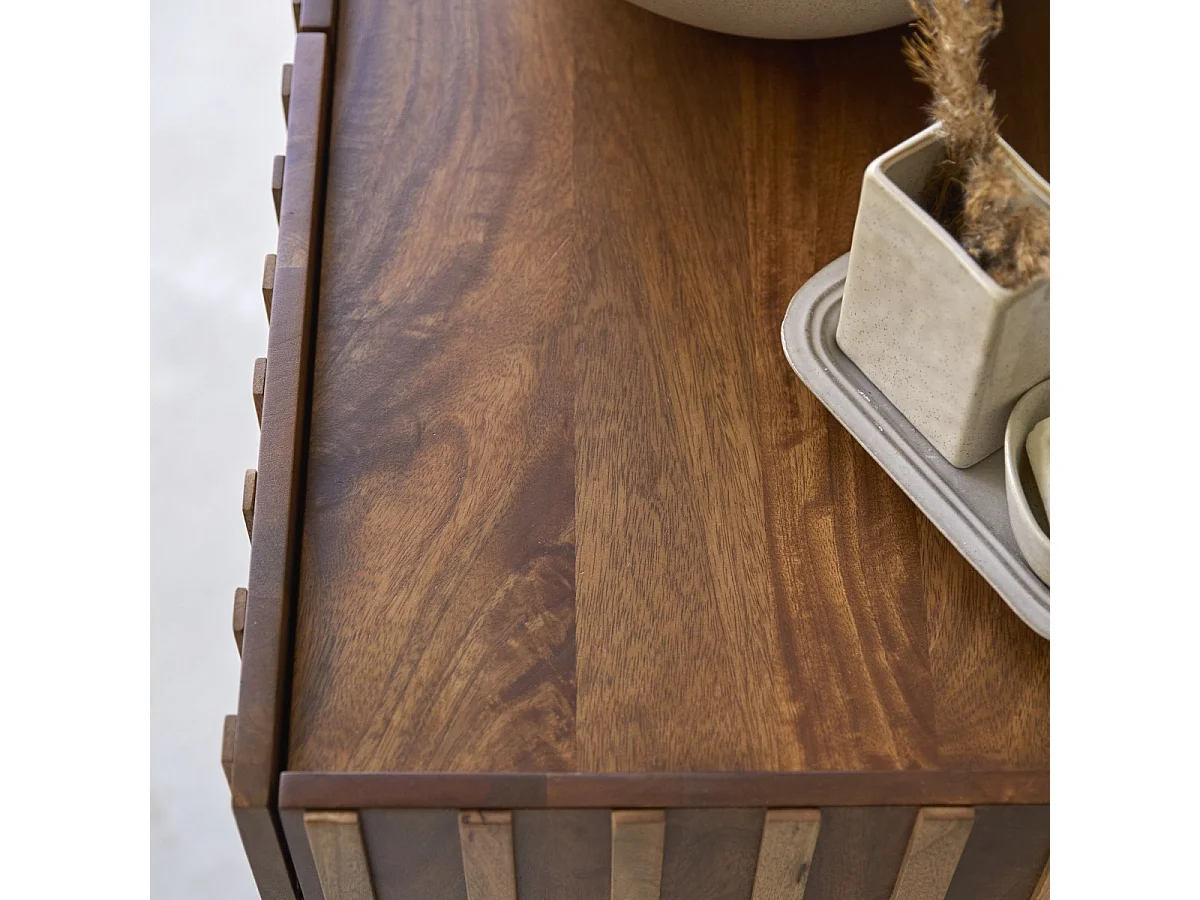 Mobile per il bagno in legno di mango Milo 164 cm