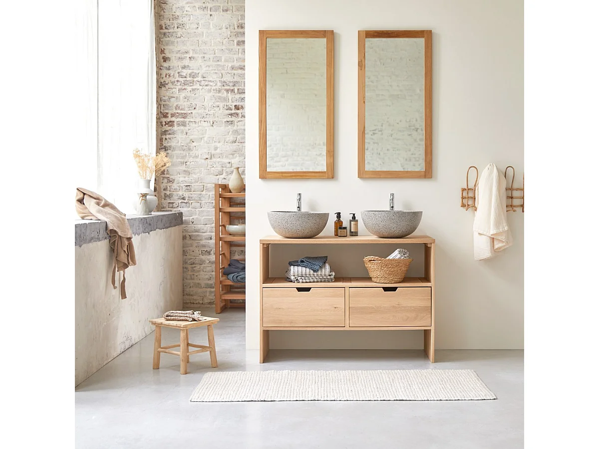 Waschbecken-Unterschrank aus Eichenholz 110 Kwarto