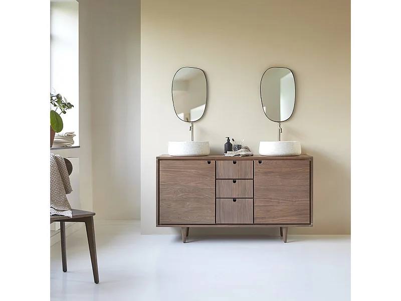 Waschtisch aus Nussbaumholz 145 Jonàk