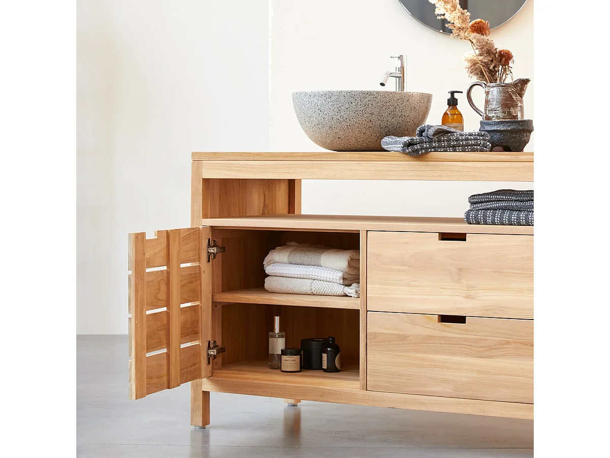 Bad Unterschrank aus Teak 165 Serena