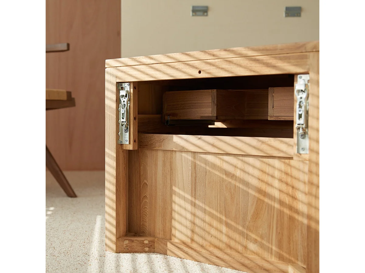 Jacob - Solid teak vanity unit 80 cm