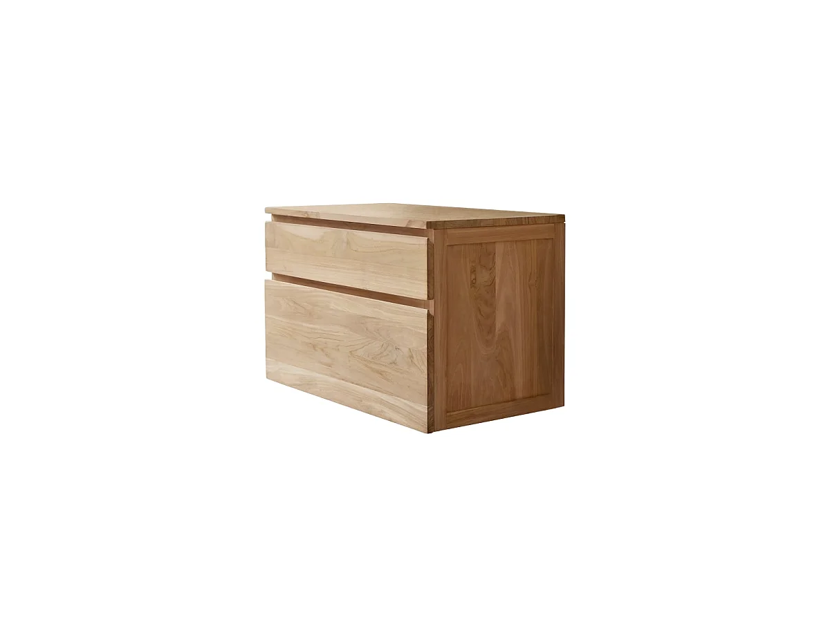 Jacob - Solid teak vanity unit 80 cm