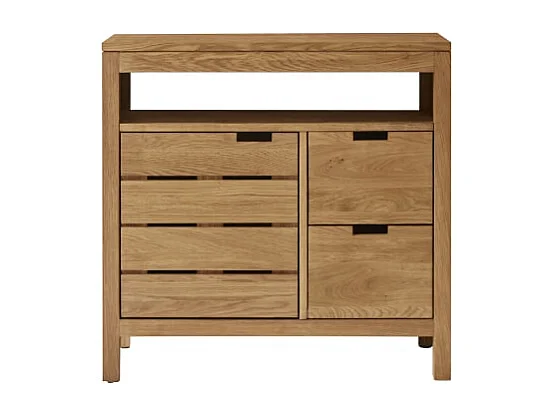 Waschtischunterschrank Serena aus massiver Eiche 80 cm