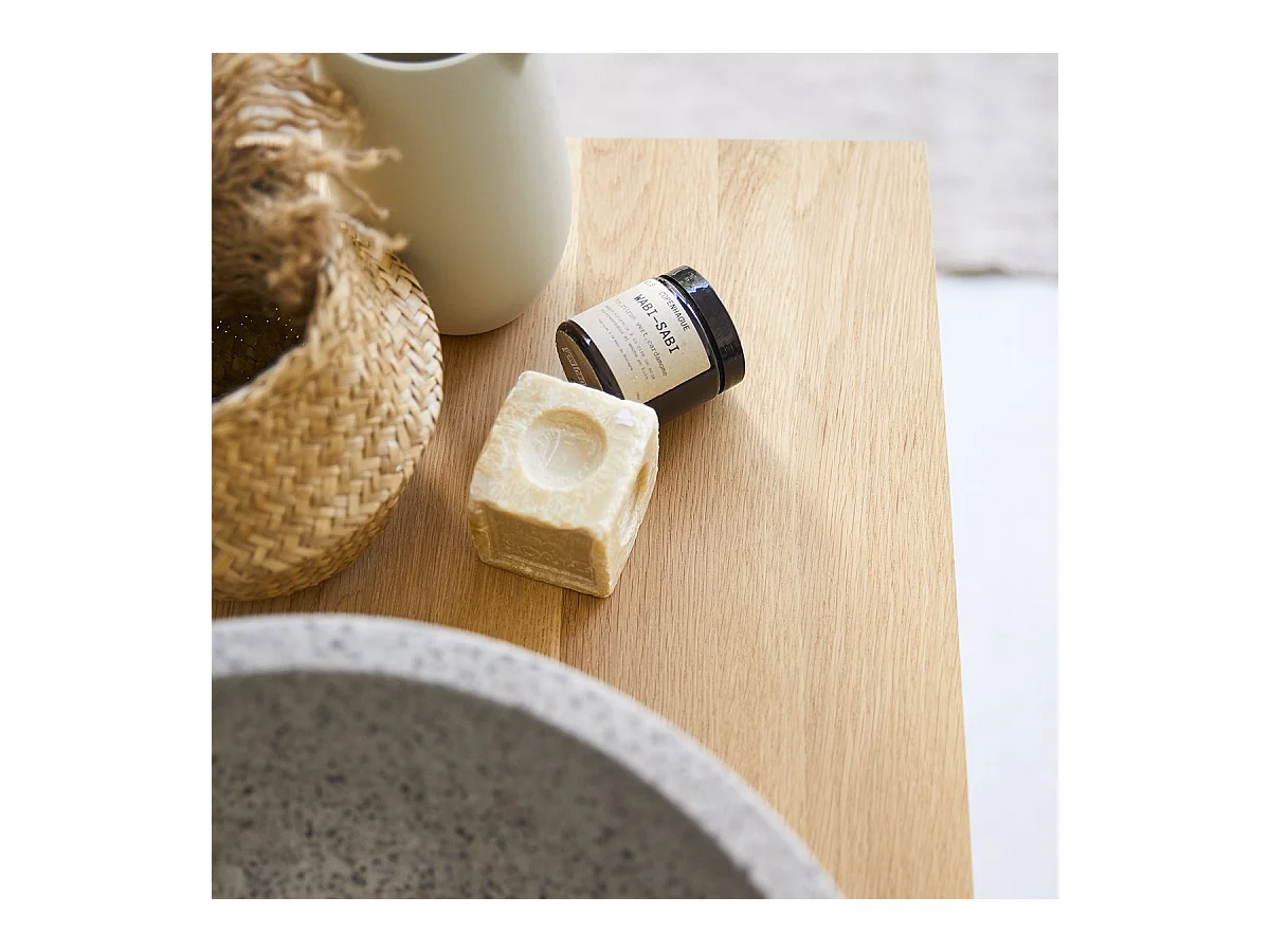 Mobile per bagno in legno di quercia 85 Soho