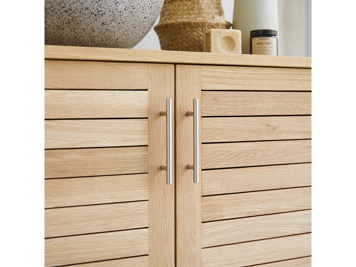 Mobile per bagno in legno di quercia 85 Soho