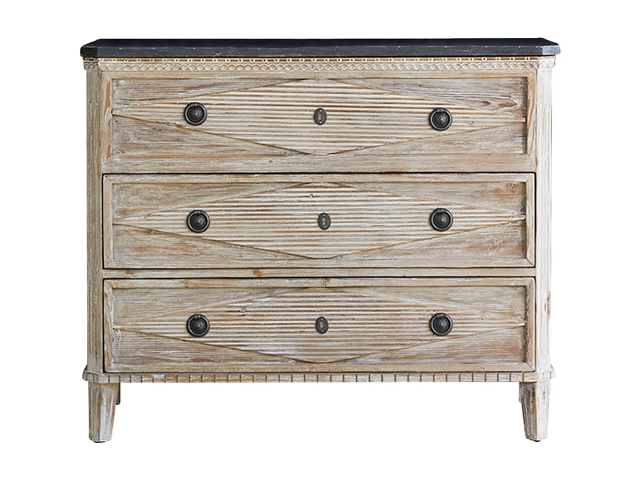 Meuble en bois de pin avec simple vasque 100 Emily