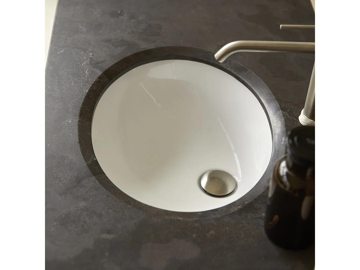 Meuble en bois de pin avec simple vasque 100 Emily