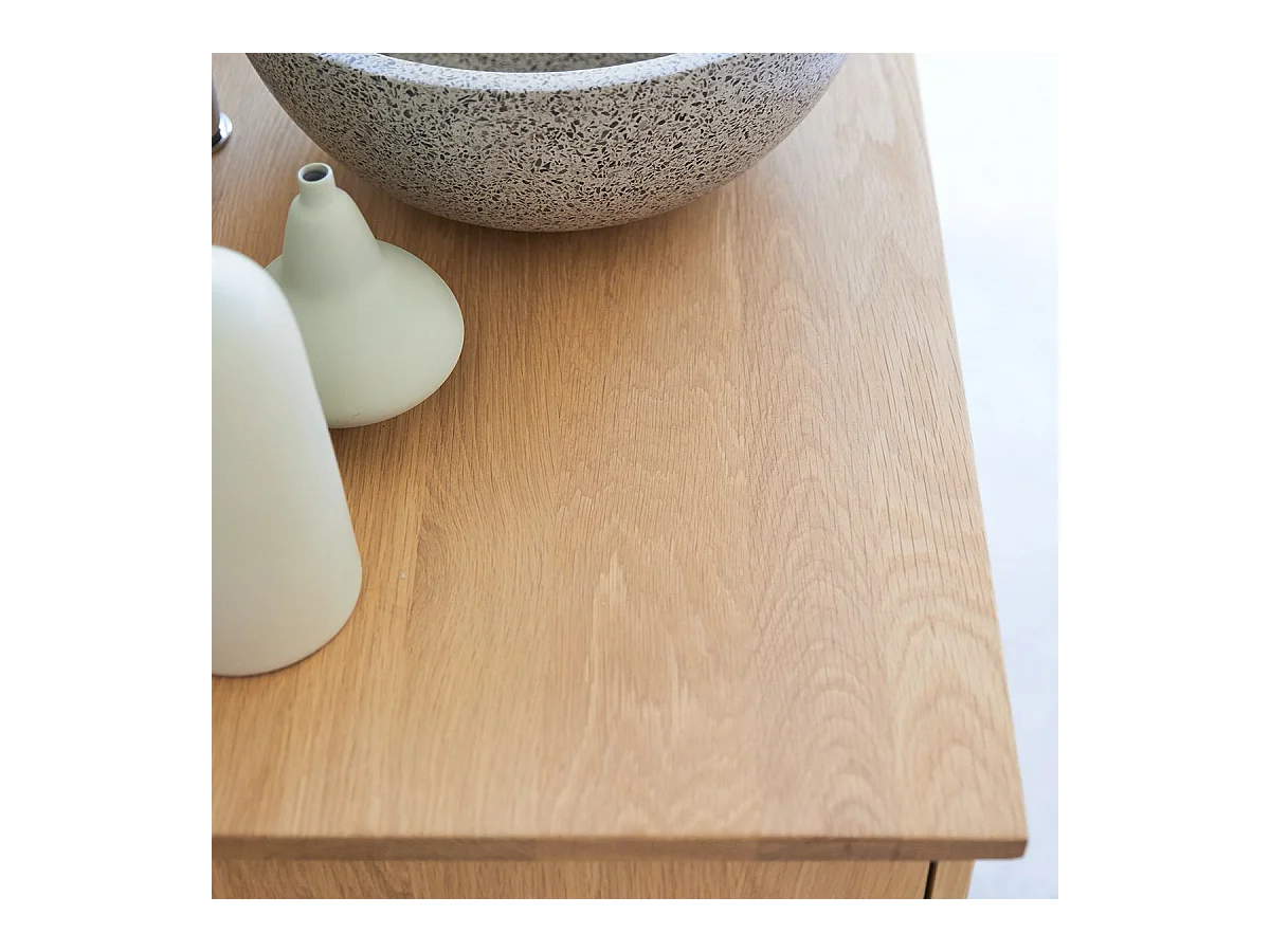 Meuble Salle de bain en bois de chêne 165 Soho