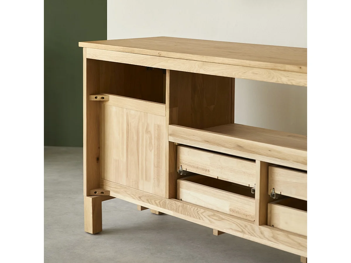 Mobile per bagno in legno di quercia 165 Soho