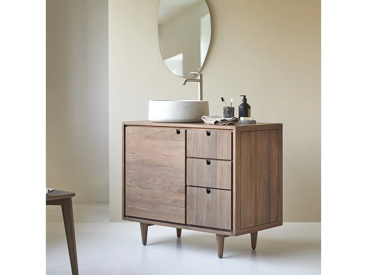 Waschtisch aus Nussbaumholz 95 Jonàk