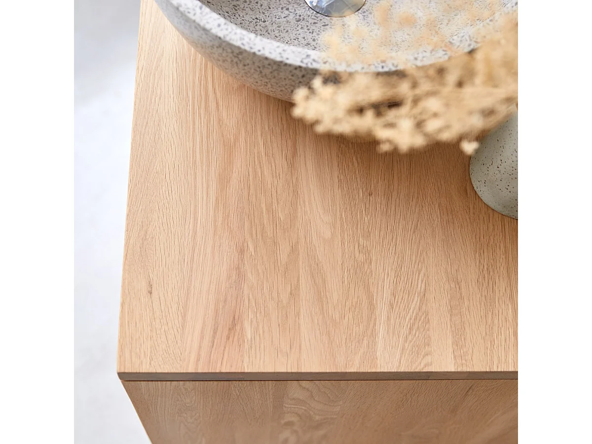 Waschbecken-Unterschrank aus Eichenholz 60 Kwarto