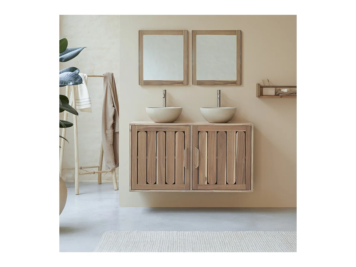 Mobile da bagno in legno di acacia 120 Lila