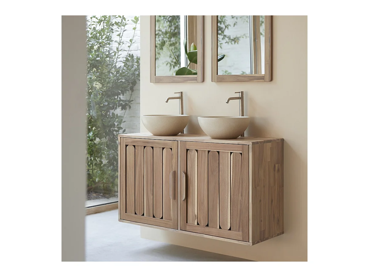 Mobile da bagno in legno di acacia 120 Lila