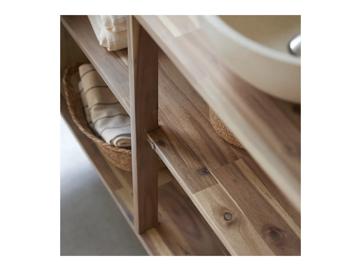 Mobile da bagno in legno di acacia 120 Lila