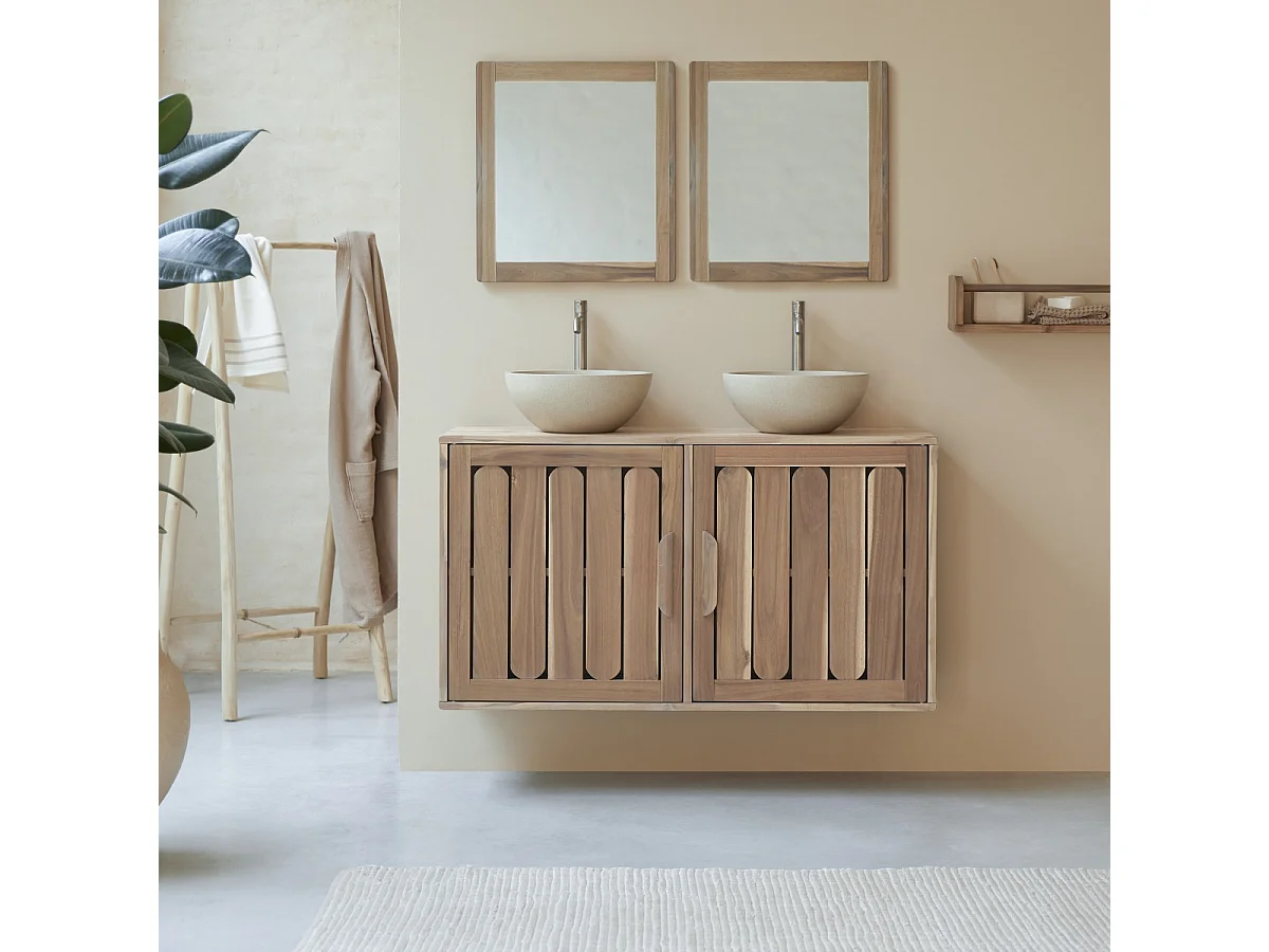 Mobile da bagno in legno di acacia 120 Lila