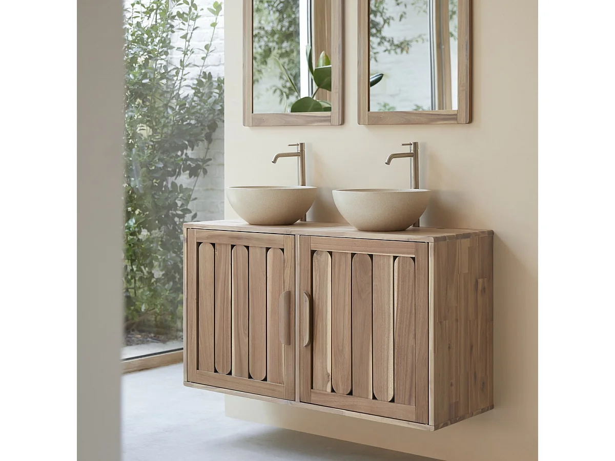 Mobile da bagno in legno di acacia 120 Lila