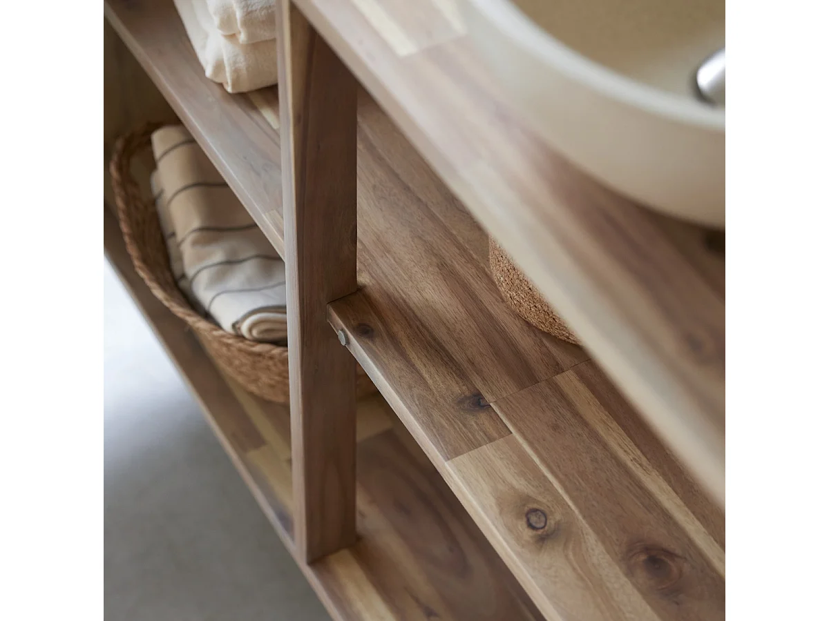 Mobile da bagno in legno di acacia 120 Lila