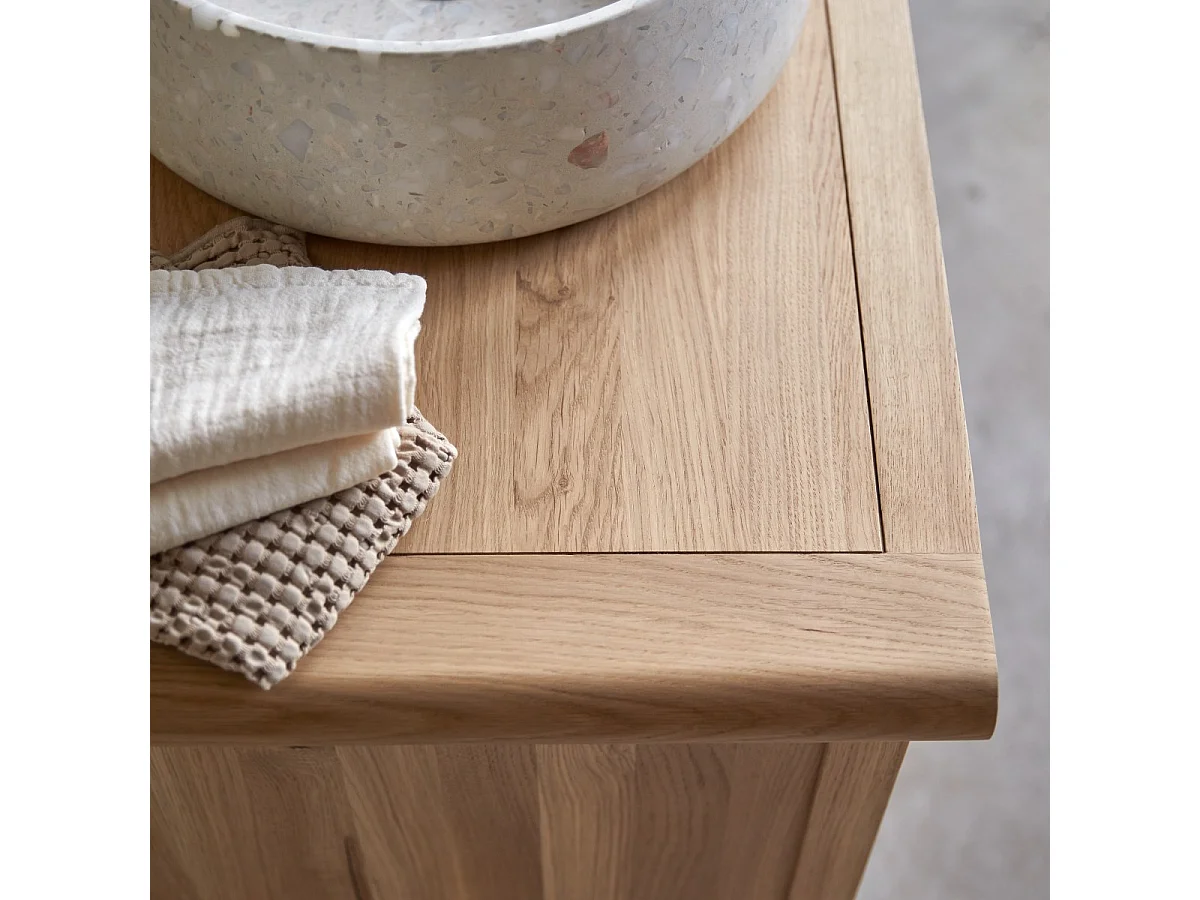 Mobile da bagno in rovere massello Volute 160 cm