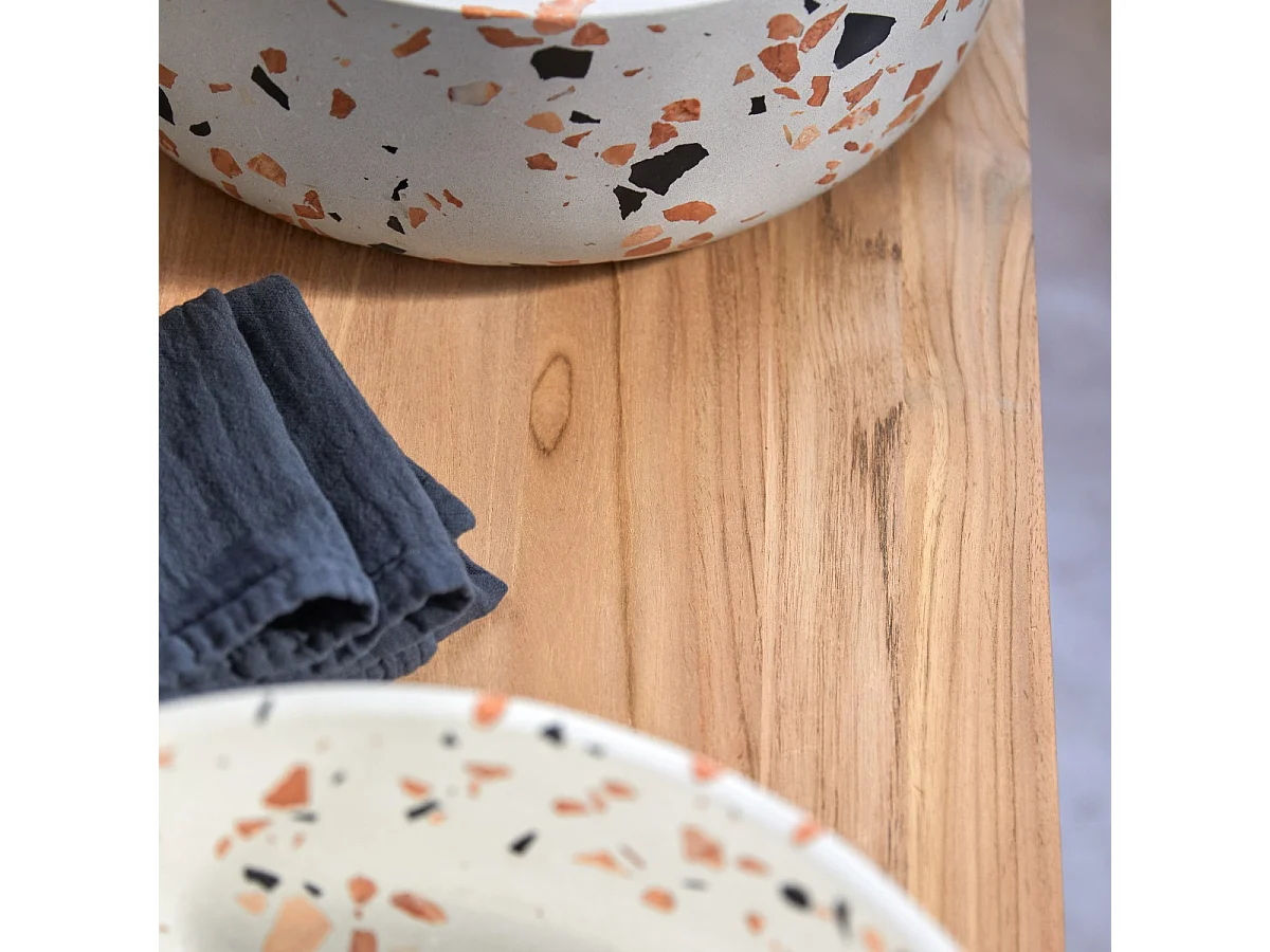 Mobili da bagno in legno naturale di Teak 120 Arty Tikamoon