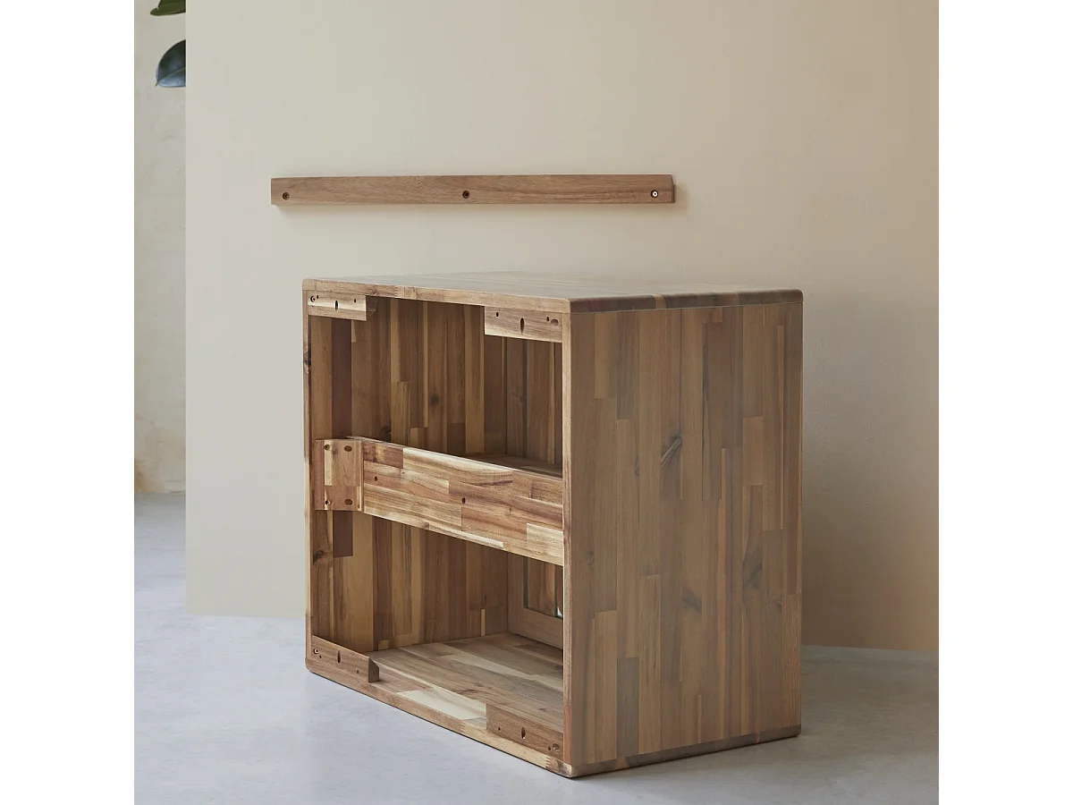 Badezimmermöbel aus Akazienholz 60 Lila