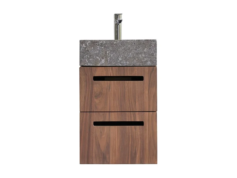 Schrank aus Nussbaumholz mit Waschbecken 40 Line