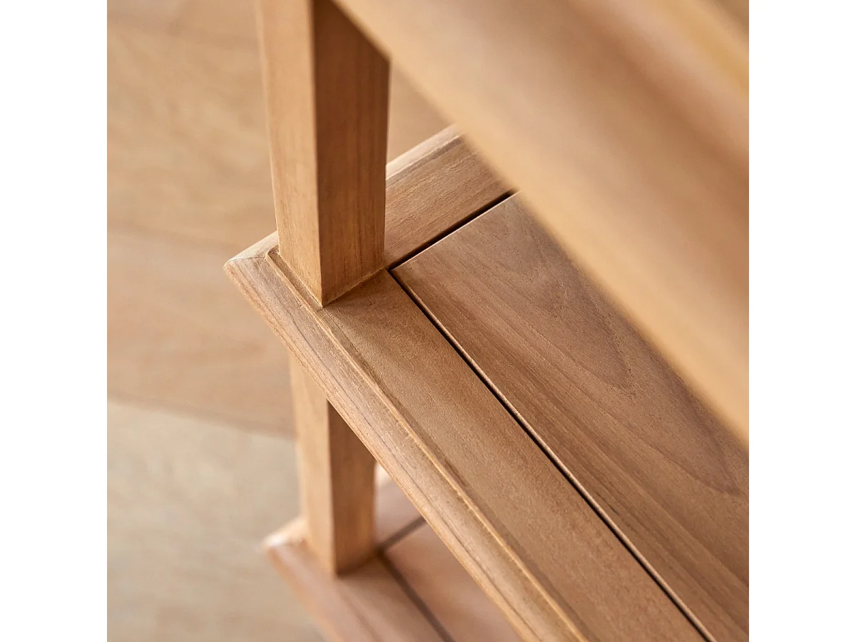 Mobile per il bagno bagno in legno di teak massello Achille 95 cm