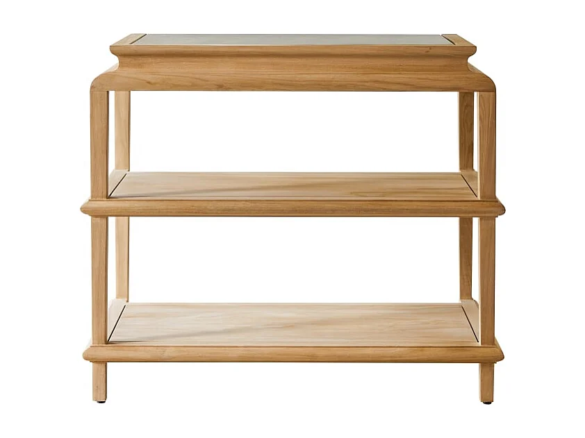 Mobile per il bagno bagno in legno di teak massello Achille 95 cm