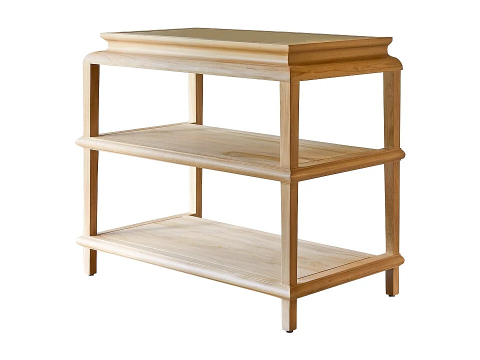 Mobile per il bagno bagno in legno di teak massello Achille 95 cm