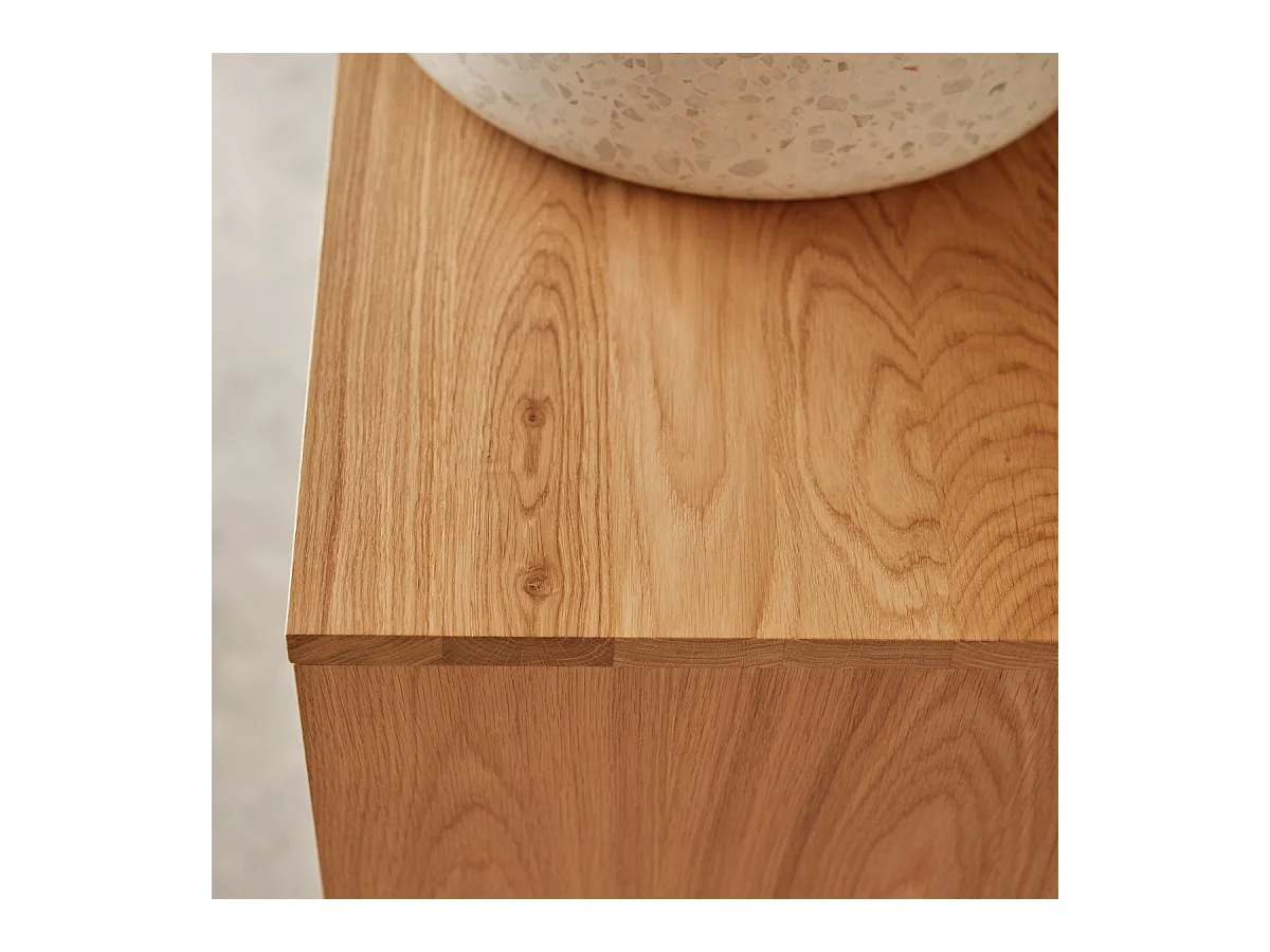 Mobile sottolavabo in legno di rovere 170 Miu