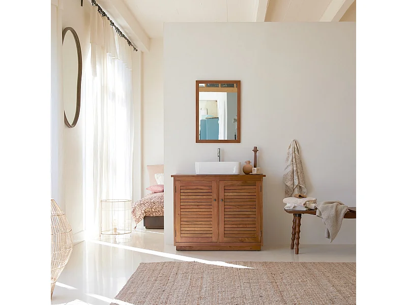 Meuble de Salle de bain en bois d'acacia 97 Loggia