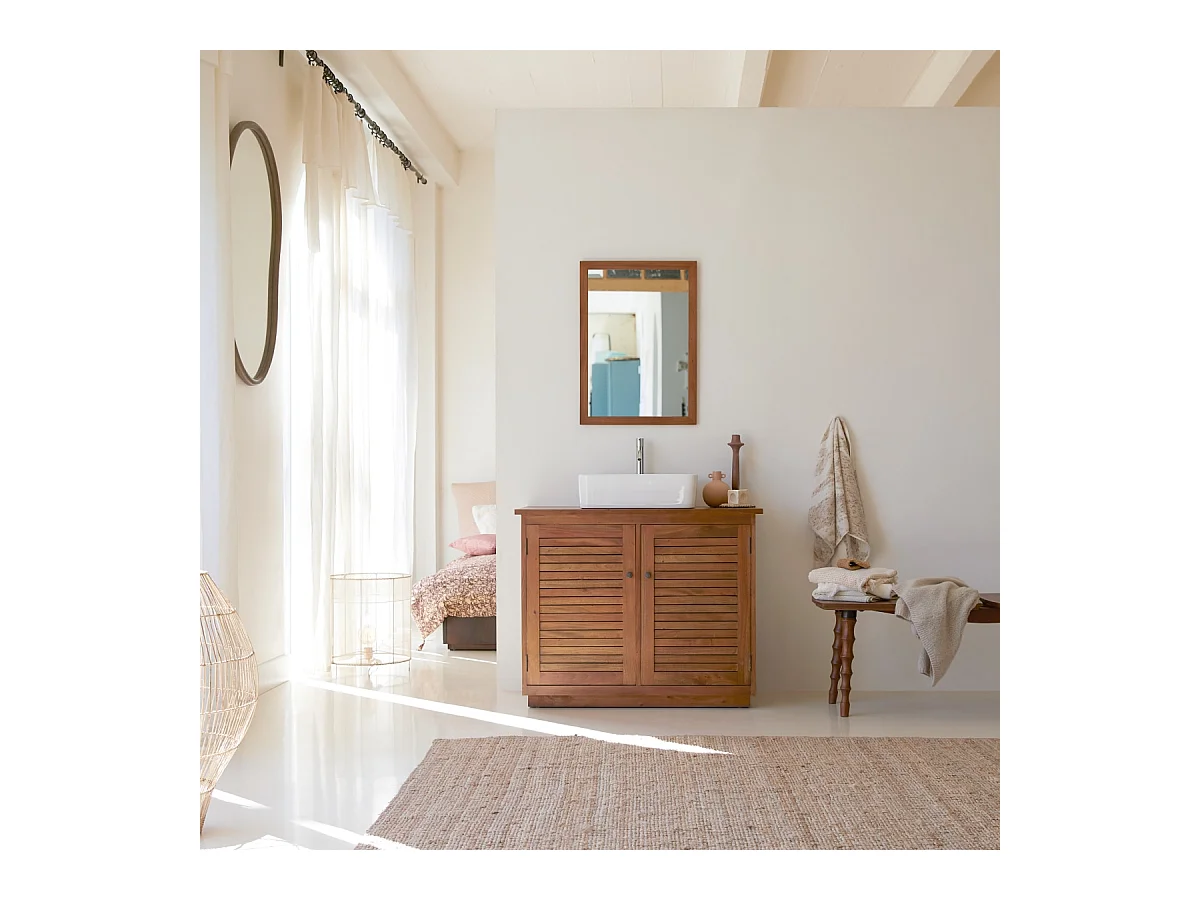 Meuble de Salle de bain en bois d'acacia 97 Loggia