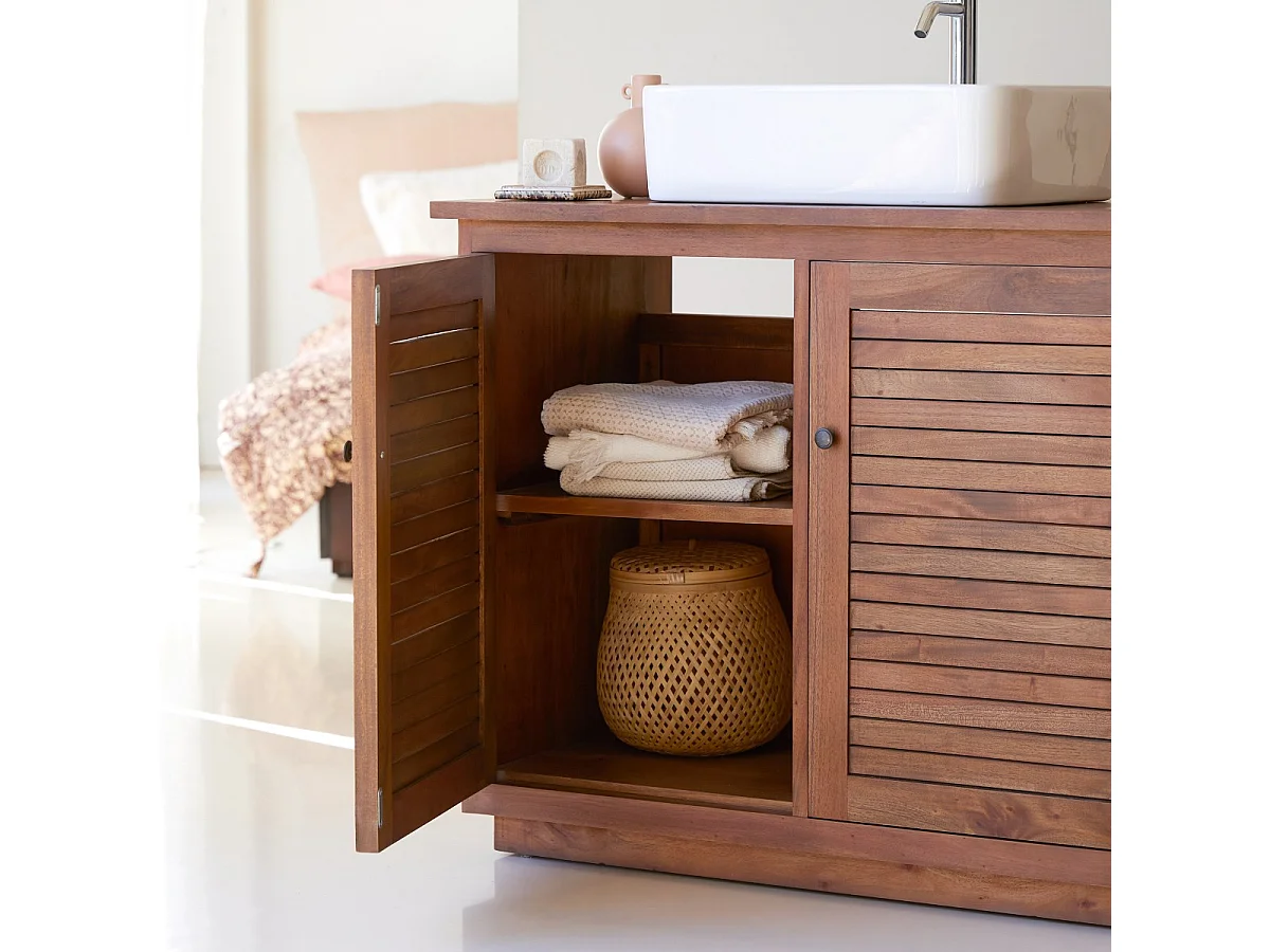 Meuble de Salle de bain en bois d'acacia 97 Loggia