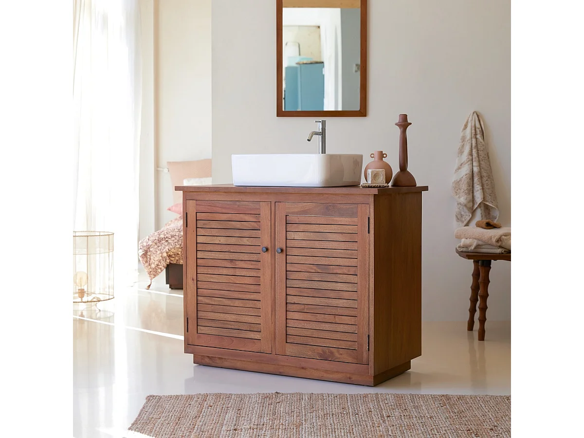 Meuble de Salle de bain en bois d'acacia 97 Loggia