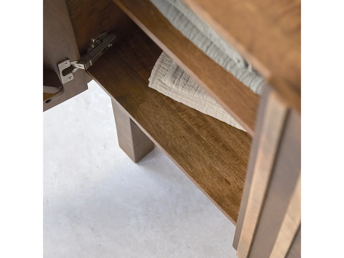 Mobile per il bagno Milo in legno di mango da 80 cm