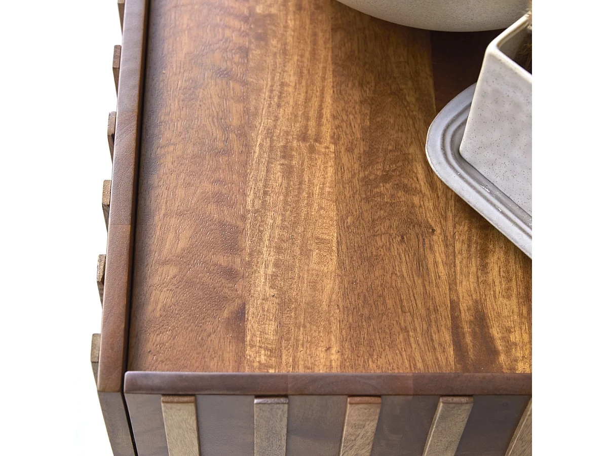 Mobile per il bagno Milo in legno di mango da 80 cm