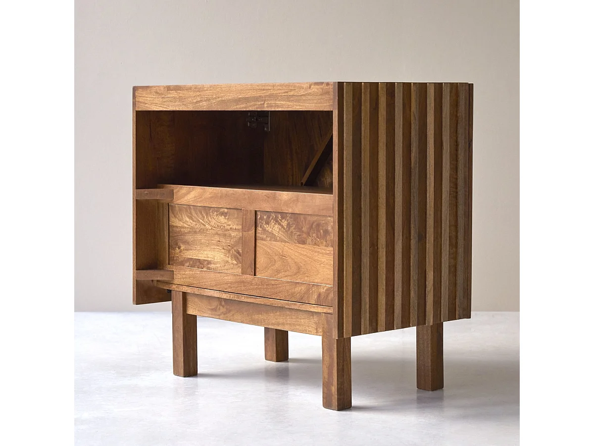 Mobile per il bagno Milo in legno di mango da 80 cm