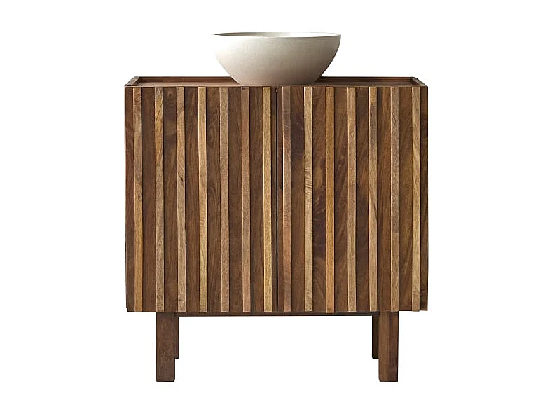 Mobile per il bagno Milo in legno di mango da 80 cm