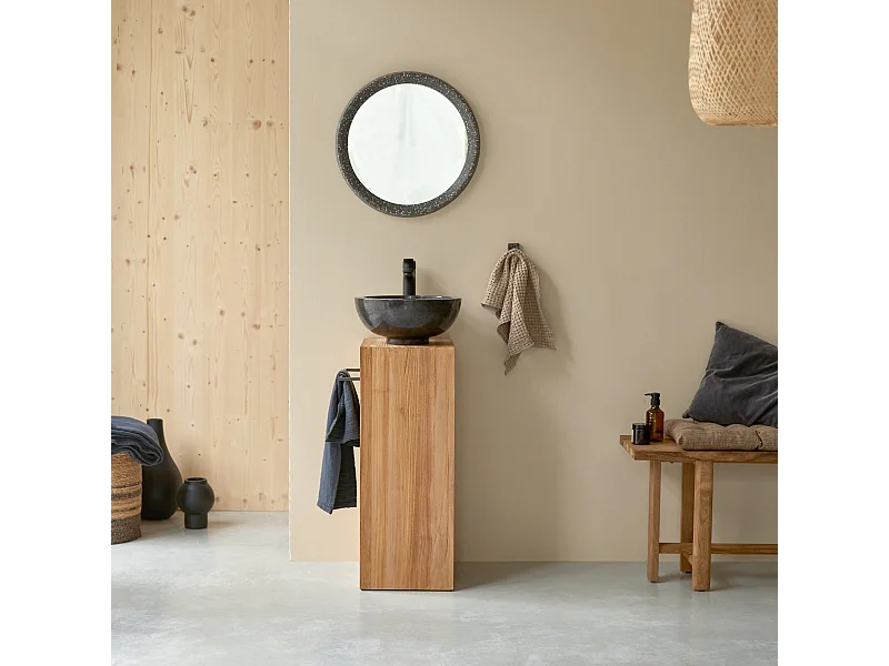 Meuble Salle de bain en bois de Teck 30 Stelle gauche