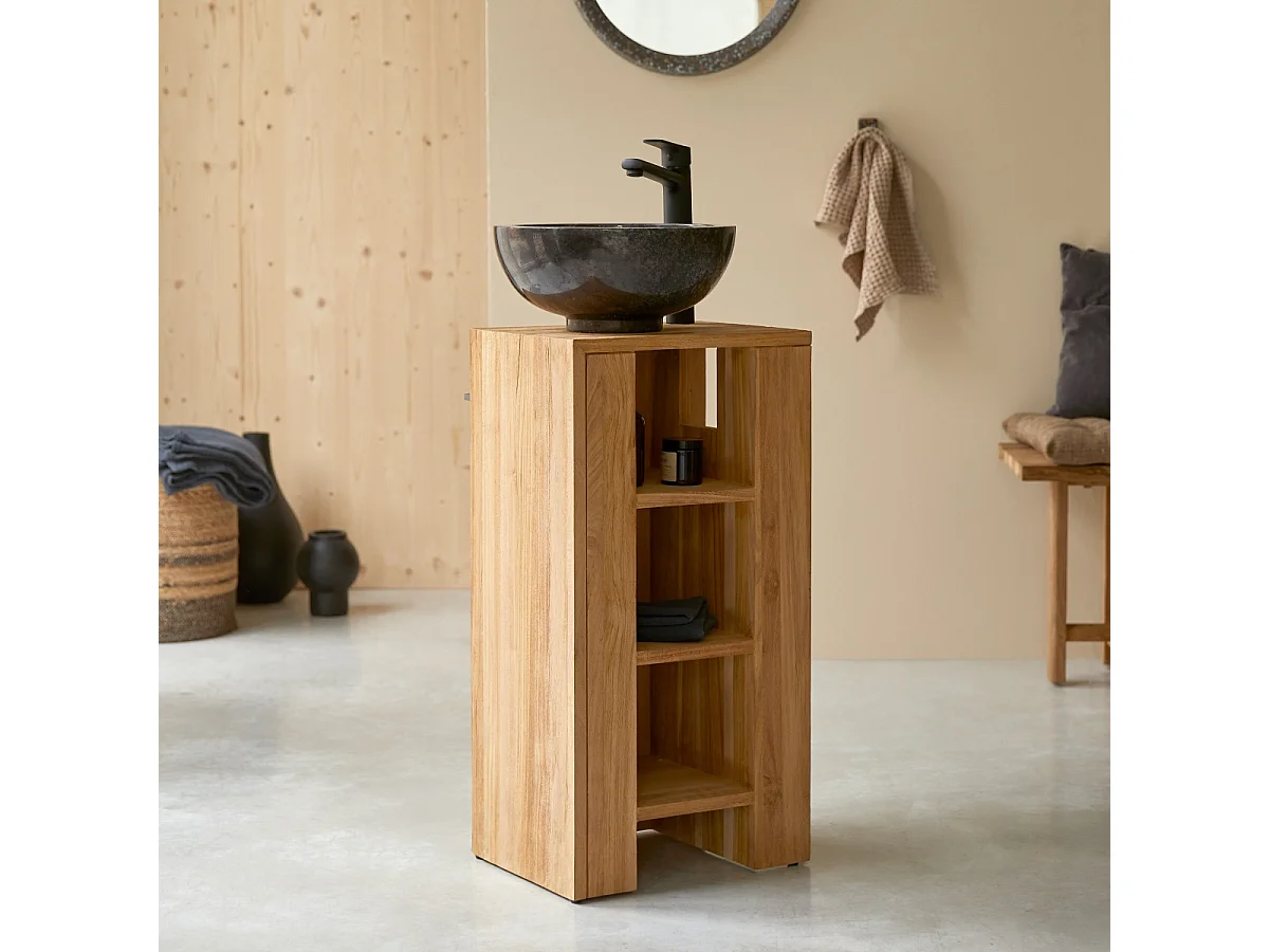 Mobili da bagno in legno di Teak 30 Stelle sinistro