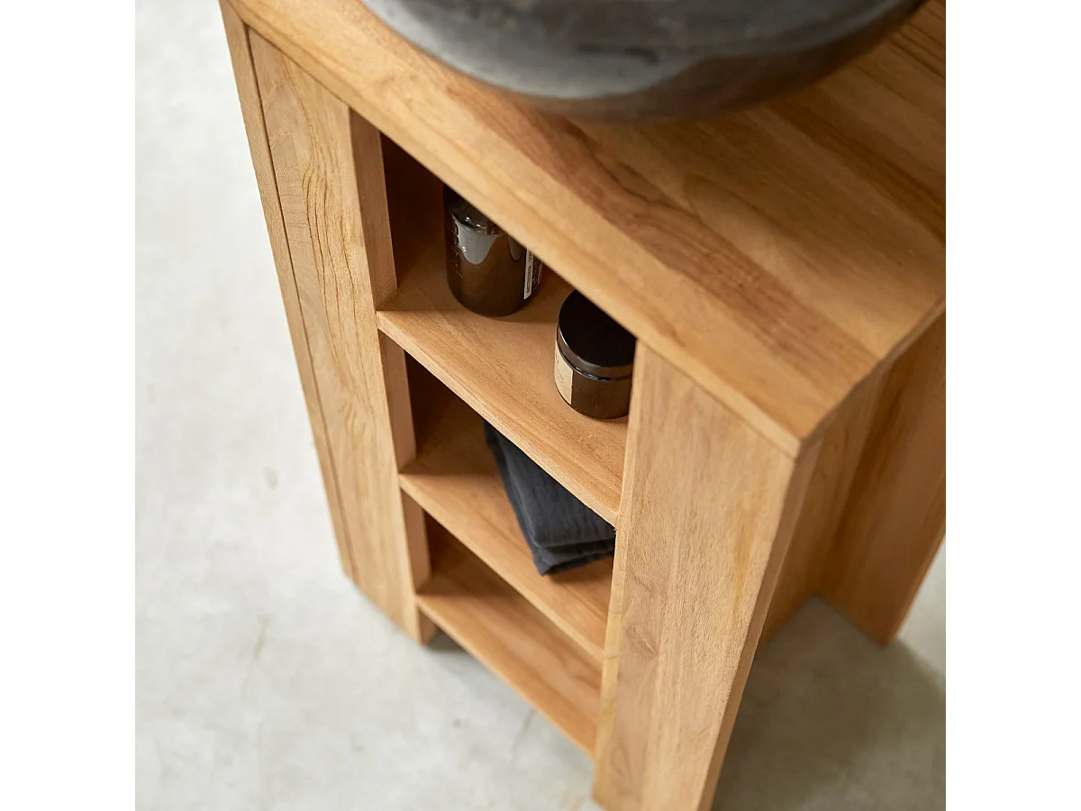 Mobili da bagno in legno di Teak 30 Stelle sinistro