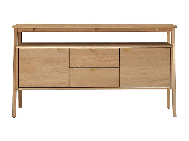 Waschbeckenunterschrank aus Eichenholz 140 Pola