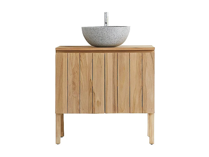 Meuble sous vasque en bois de teck 80 Jill