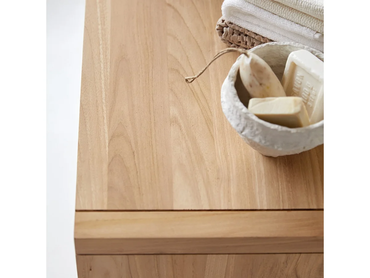 Waschbeckenunterschrank aus Teakholz 95 Jonàk