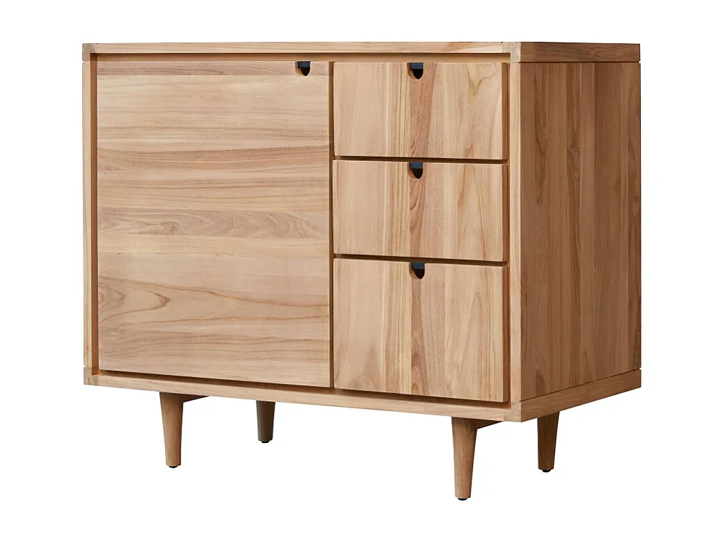 Meuble sous vasque en bois de teck 95 Jonàk